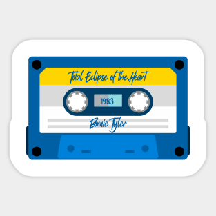 Bonnie Tyler Classic Blue Cassette Sticker